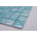 300X300 Elegant Ice Crack Sky Blue Mosaic Tiles Bathroom